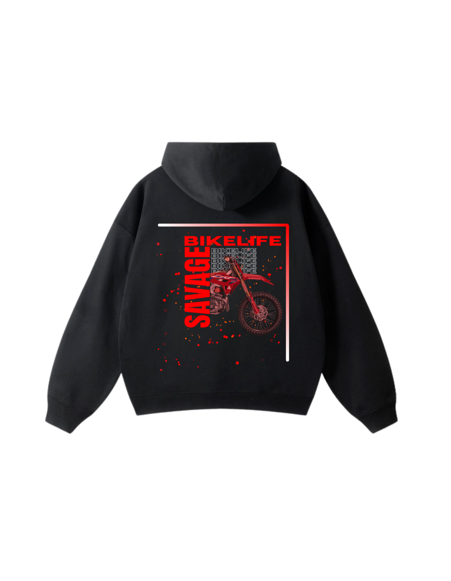 Sweat à capuche SAVAGE CR - Noir